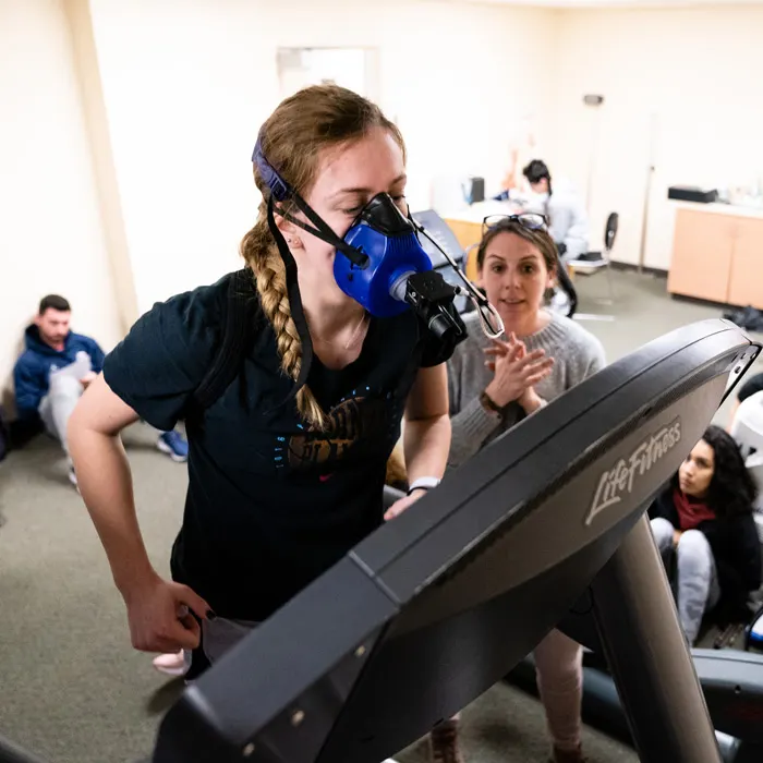 Students in the Roberts Center