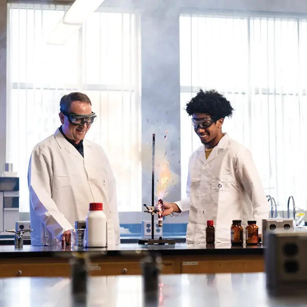 Chris Nickelberry causes a chemistry explosion