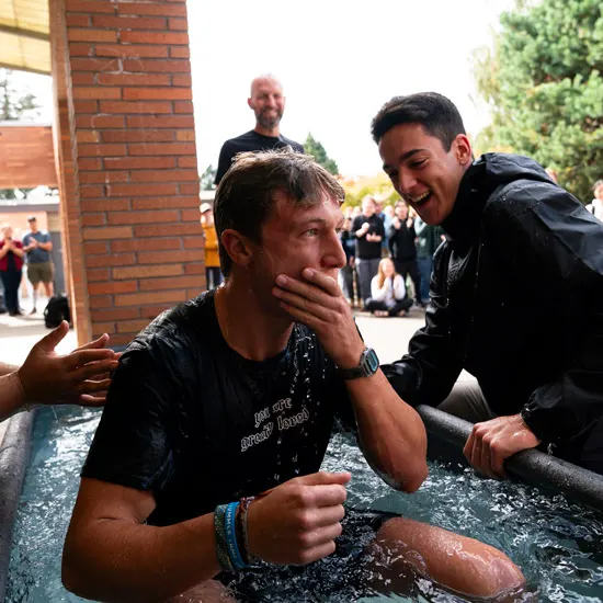 Baptisms on the Quad